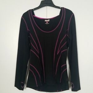 Ryka Scoop Neck Hooded Longsleeve size Medium